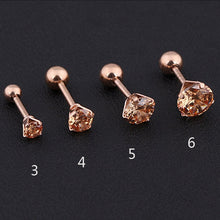 Load image into Gallery viewer, Medical Stainless steel Crystal Zircon Ear Studs Earrings
