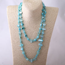 Load image into Gallery viewer, Long Knotted Halsband Rainbow & Solid Color Crystal and Shell Necklace
