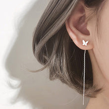 Load image into Gallery viewer, Drop Style Long Tassel Hanging Earrings
