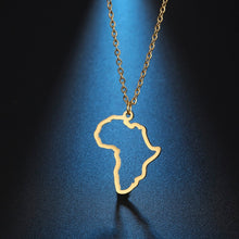 Load image into Gallery viewer, African Map Pendant Necklaces 50cm / 19.6 inches
