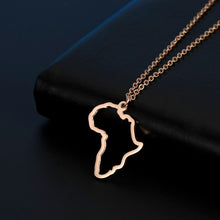 Load image into Gallery viewer, African Map Pendant Necklaces 50cm / 19.6 inches
